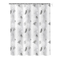 DUSCHVORHANG Badewanne schimmelresistent wasserdicht fürs Badezimmer 180 x 200 cm - Weiß, Kunststoff (200/180cm) - MCBOSON