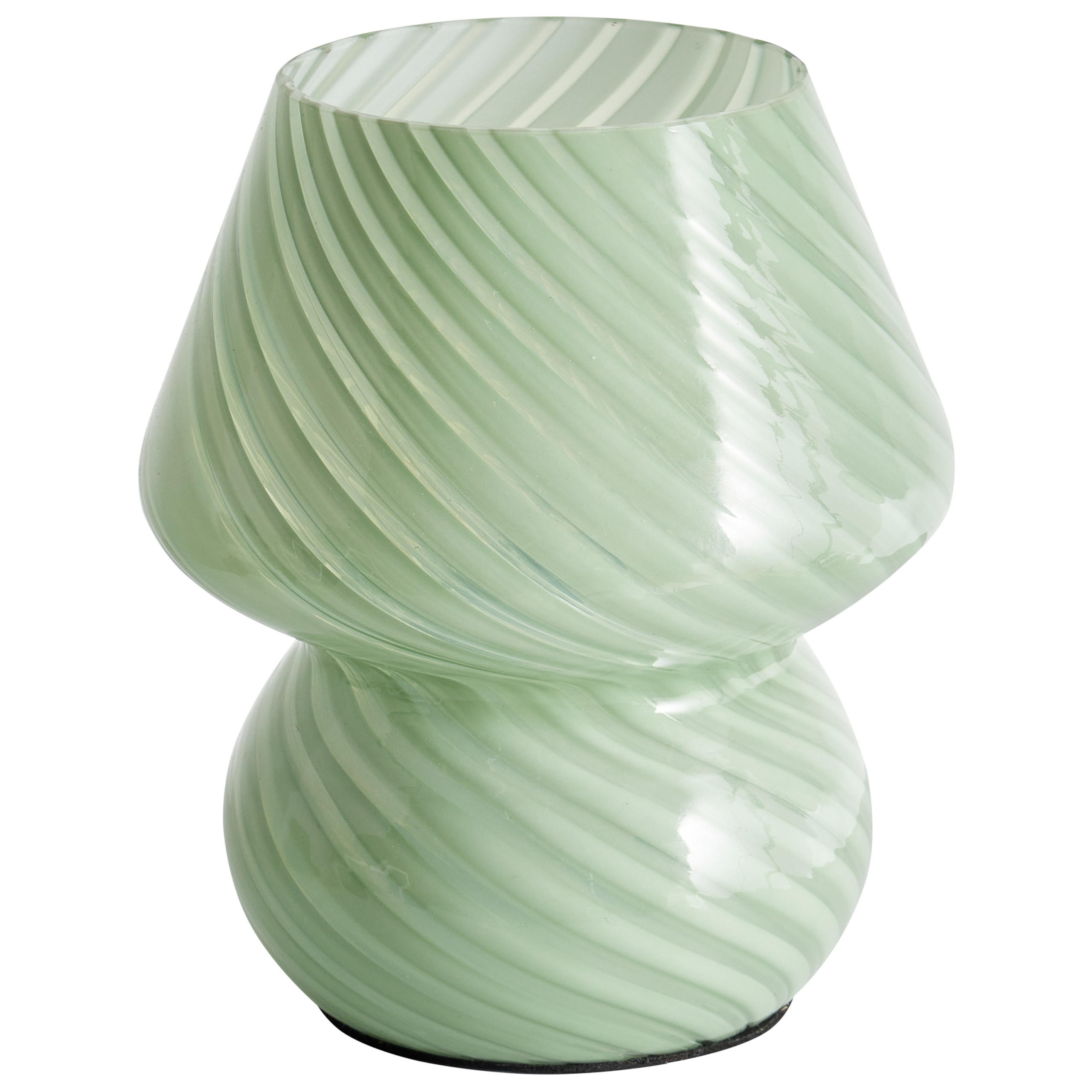 TISCHLEUCHTE Grün Lobo - Grün, Glas (14/14/18cm) - Beliani