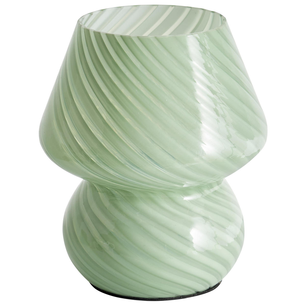 TISCHLEUCHTE Grün Lobo - Grün, Glas (14/14/18cm) - Beliani