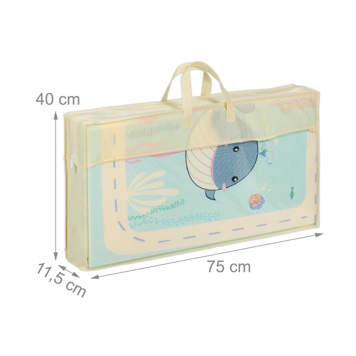 HRACIA podložka - viacfarebná, textil/plast (200/150cm) - Relaxdays