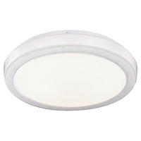 LED DECKENLEUCHTE MILA Metall Weiß - Weiß, Metall (33.5/33.5/9.5cm) - Globo Lighting