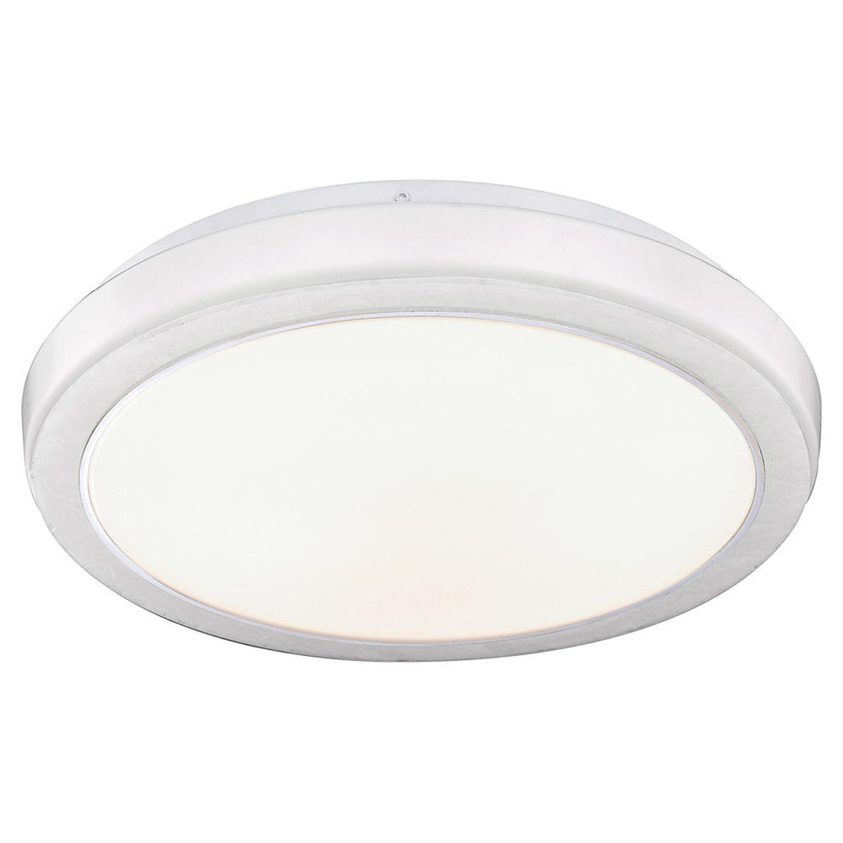 LED DECKENLEUCHTE Metall Acryl Weiß Marmoroptik 2er Set - Weiß, Metall (33.5/33.5/9.5cm) - Globo Lighting