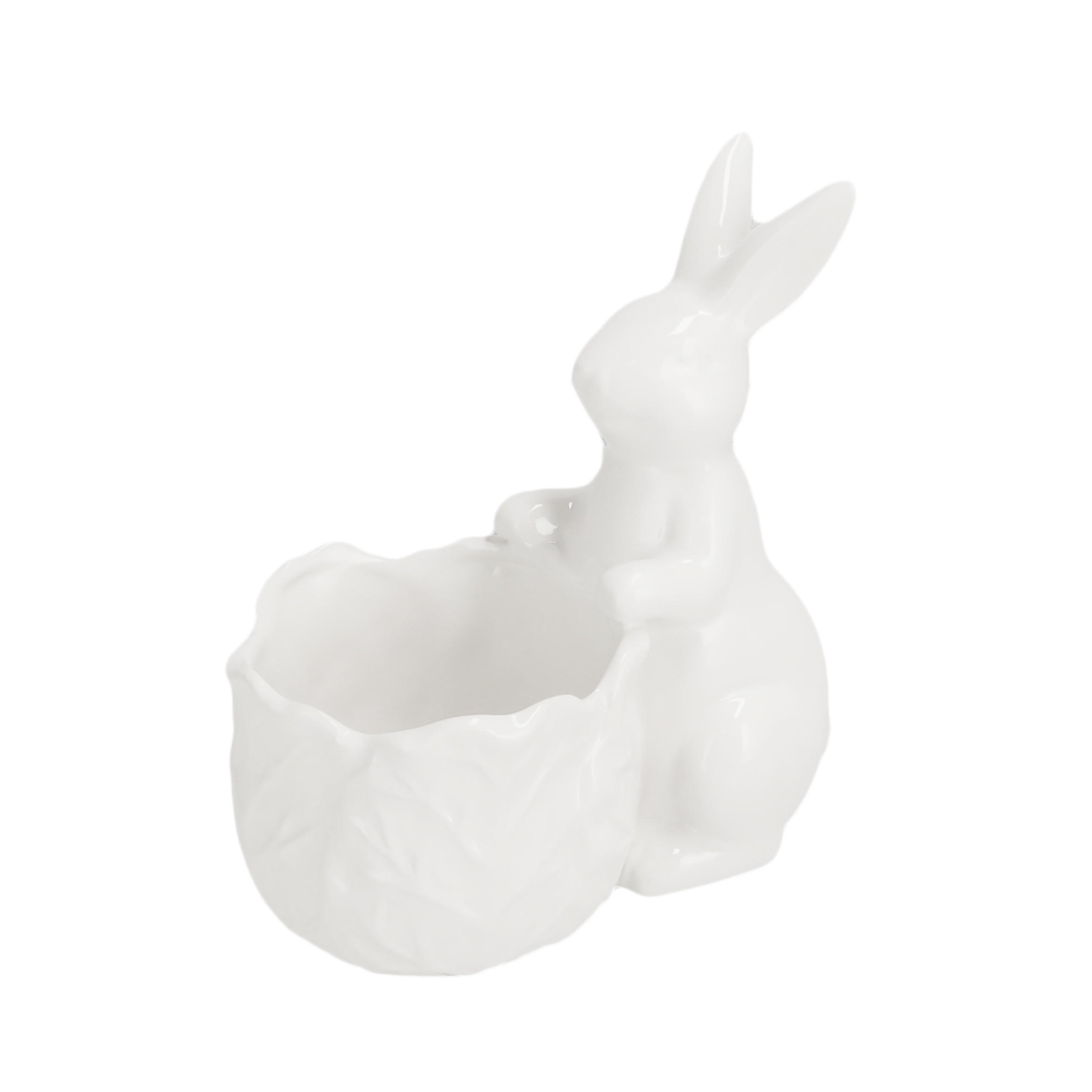 BLUMENTOPF Kabsi - Weiß, Keramik (18cm) - home&you