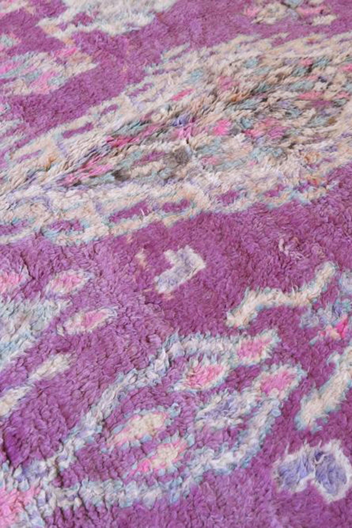 BERBERTEPPICH aus reiner Wolle 146x 358 cm - Lila, Naturmaterialien (146/358cm) - AFK Living