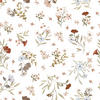 VLIESTAPETE Lilydale Blumen 50 cm x 10 m, weiß - Multicolor, Papier (50/1000cm) - Lilipinso