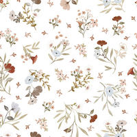 VLIESTAPETE Lilydale Blumen 50 cm x 10 m, weiß - Multicolor, Papier (50/1000cm) - Lilipinso