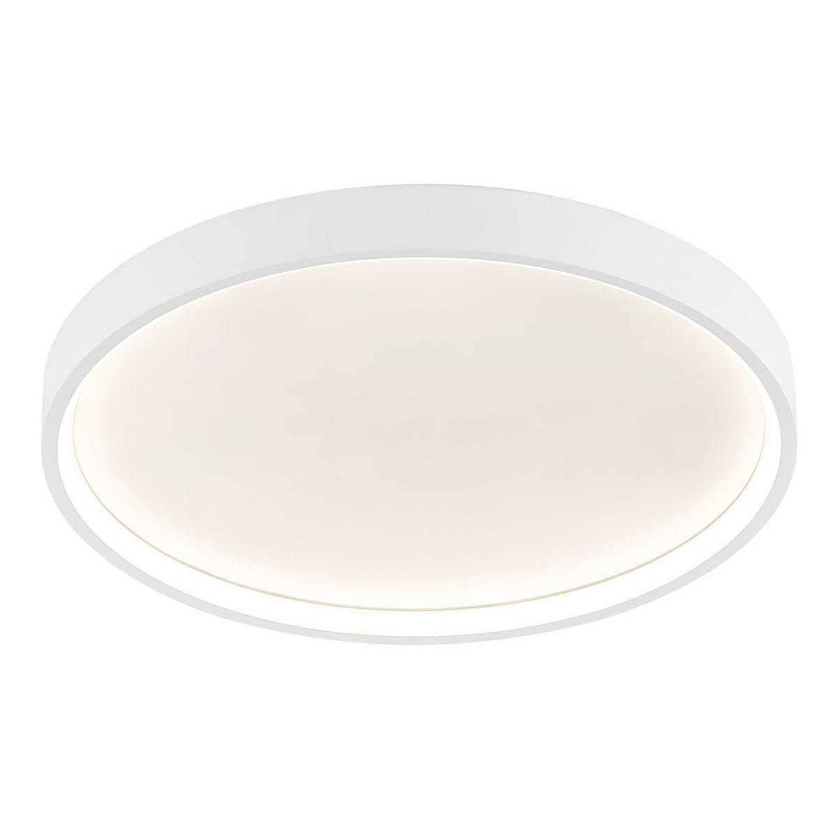 LED DECKENLEUCHTE Metall Weiß Rund - Weiß, Metall (45/45/4.5cm) - Wofi