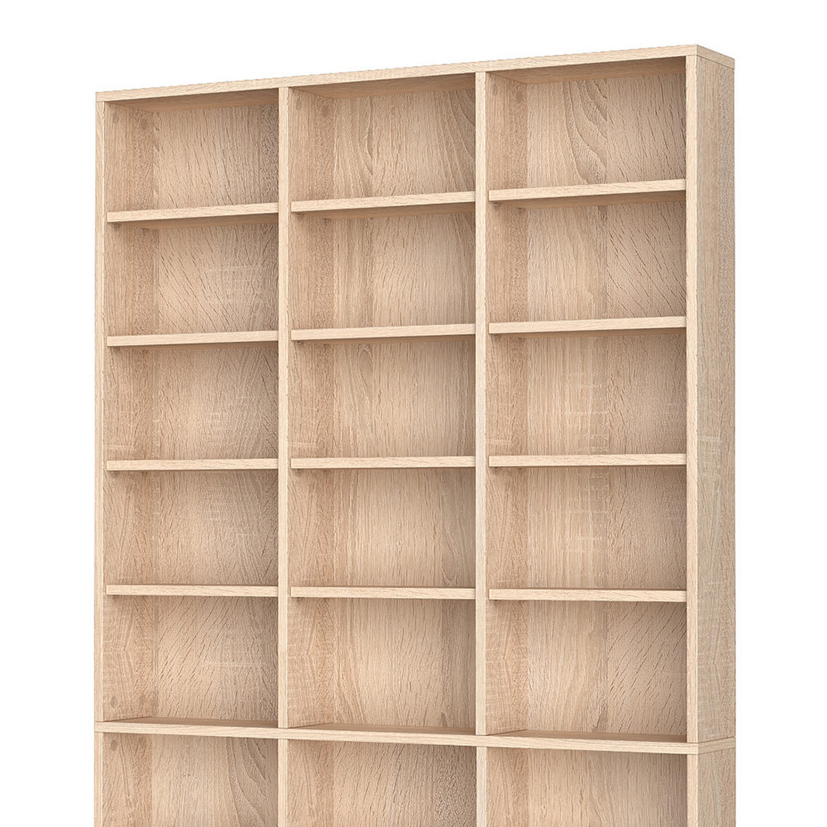 CD-REGAL Jukebox Sonoma 102 x 178 cm - Sonoma Eiche, Holzwerkstoff (102/178/16cm) - Vicco