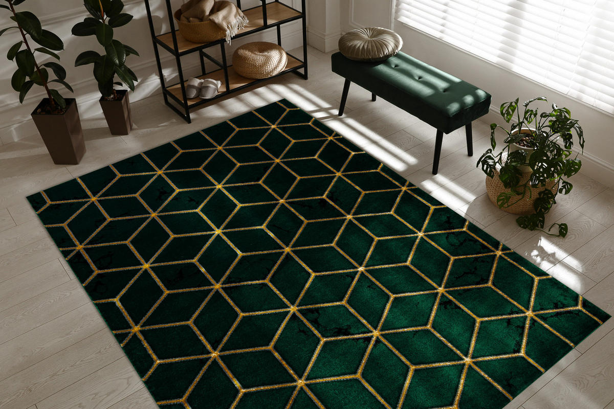 TEPPICH Emerald 120/170 cm - Pastellgrün, Textil (120/170cm) - rugsX