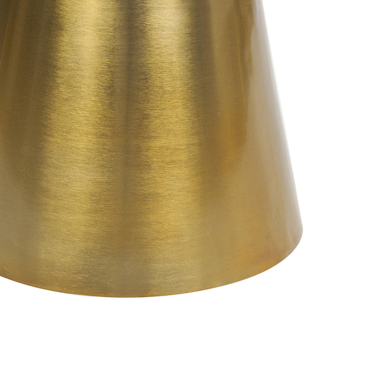 BEISTELLTISCH Metall/Marmor gold/weiß rund 35 cm Andres - Goldfarben/Weiß, Metall (35/35/49cm) - Beliani