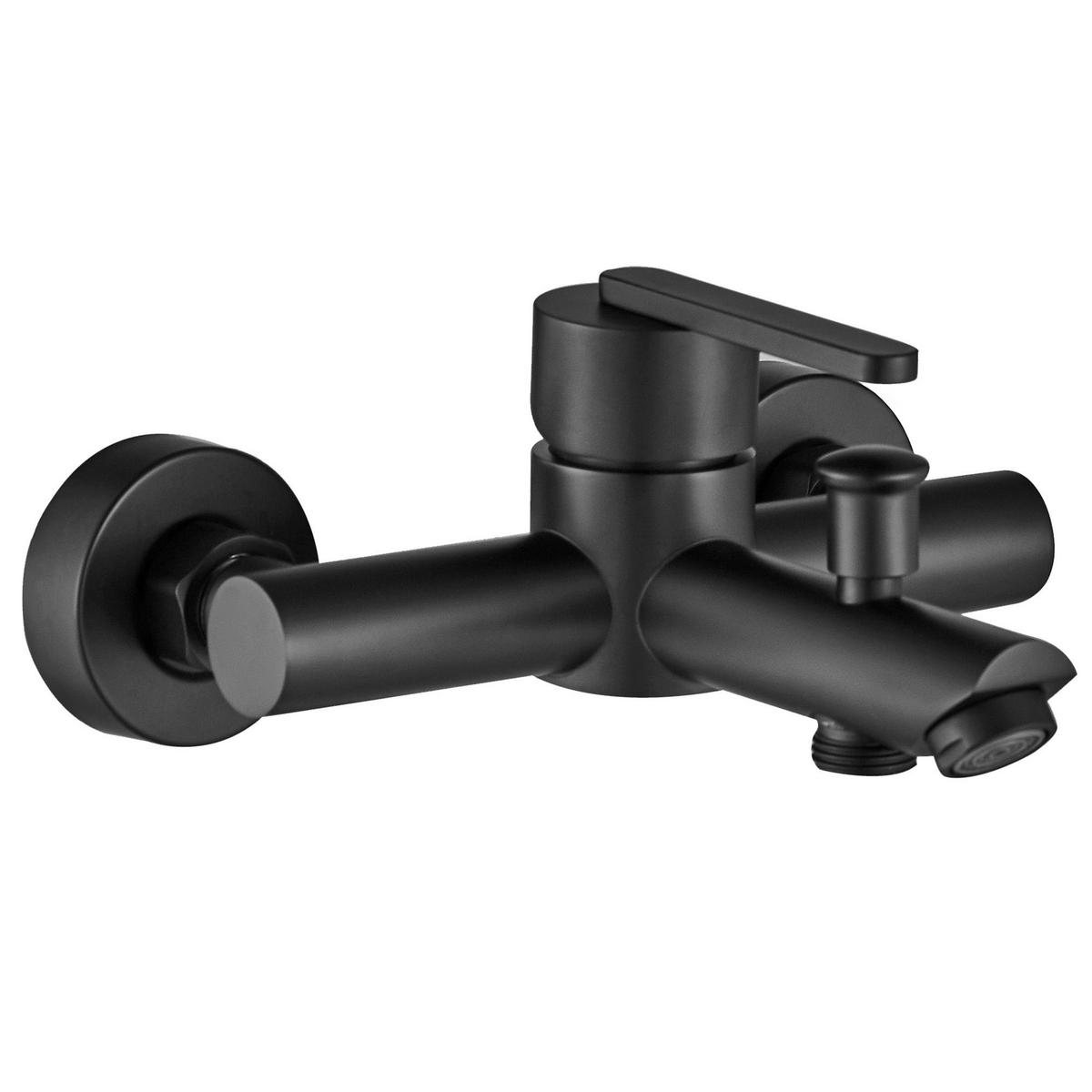 WANNENARMATUR Rea Ontario Black - Schwarz, Metall (15/23.5/17.5cm) - REA