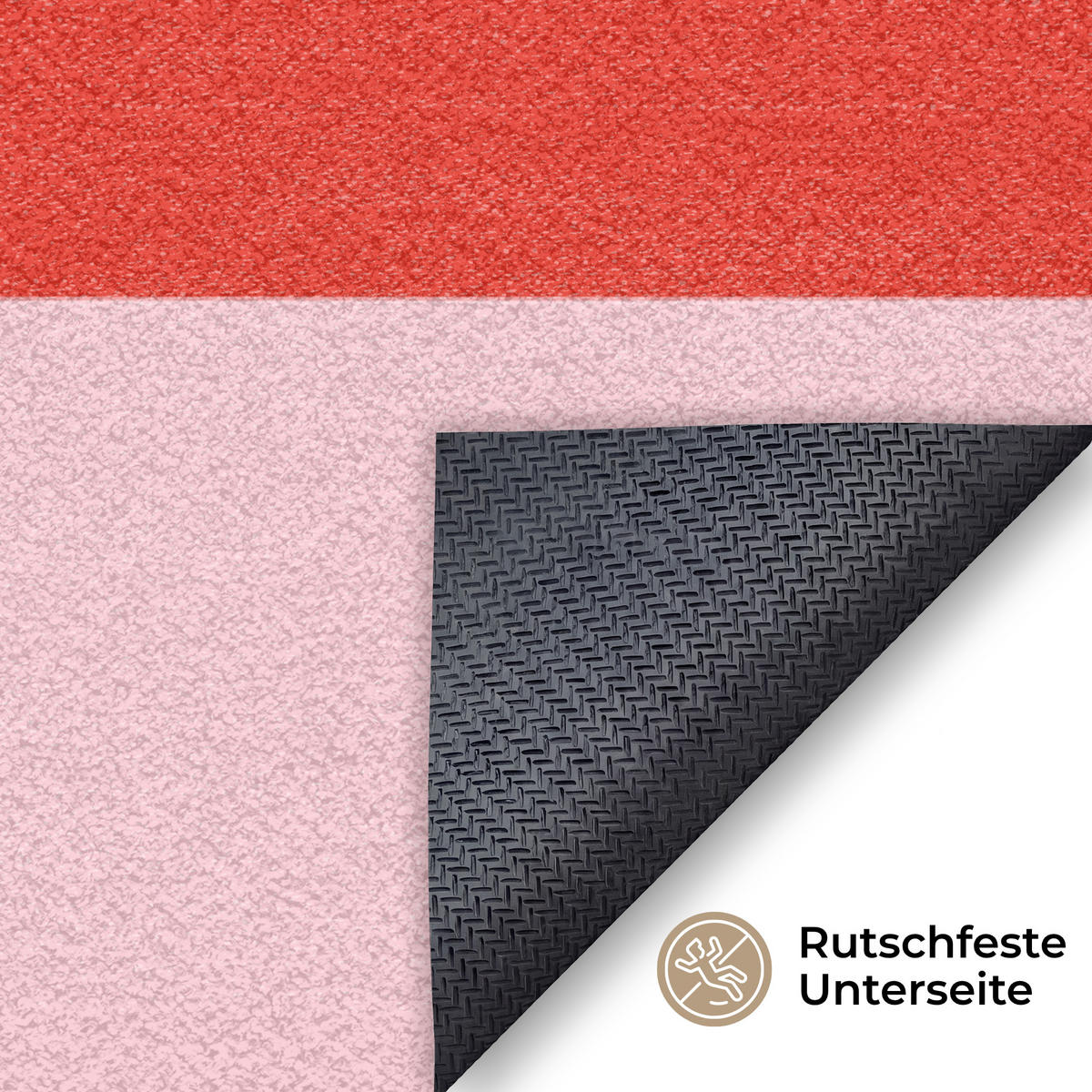 FUSSMATTE Schachbrettmuster - Rot - Rosa - Würfel Türmatte 180x120 cm - Rot, Kunststoff (180/120cm) - MuchoWow