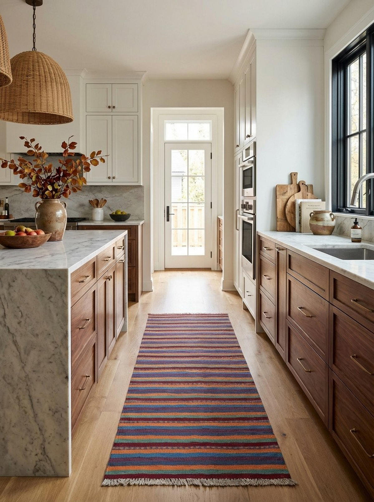 HANDWEBTEPPICH Kelim Gashgai Mehrfarbig 198/60 cm Schurwolle - Multicolor, Textil (60/198cm) - Looma