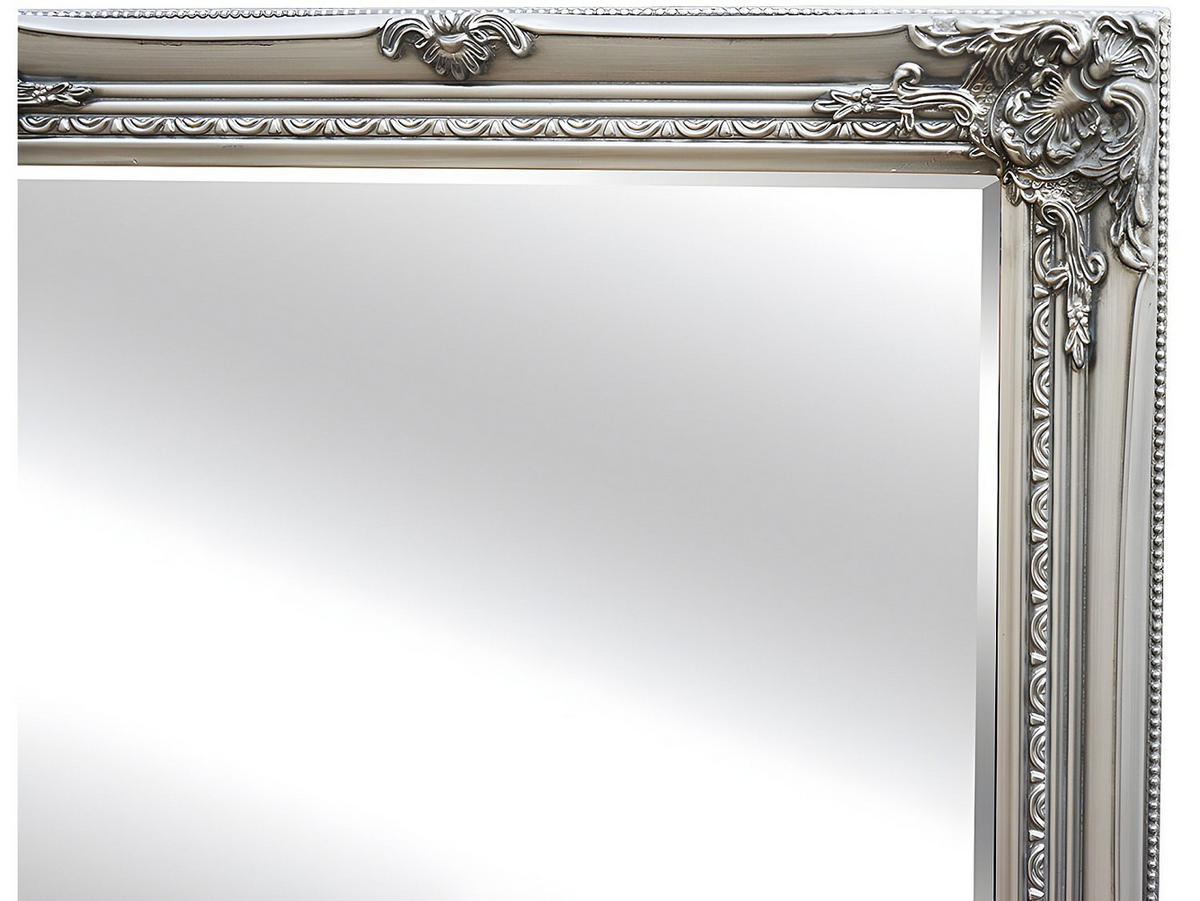 GROSSER Spiegel mit Stuck ELVIRE - Eukalyptusholz - 80x190 cm - Silberfarben - Silberfarben, Holz (80/190/3.5cm) - Vente-Unique