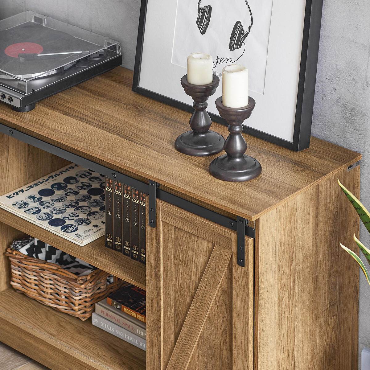 SIDEBOARD Natur - Braun, Holzwerkstoff (120/70/40cm) - SoBuy