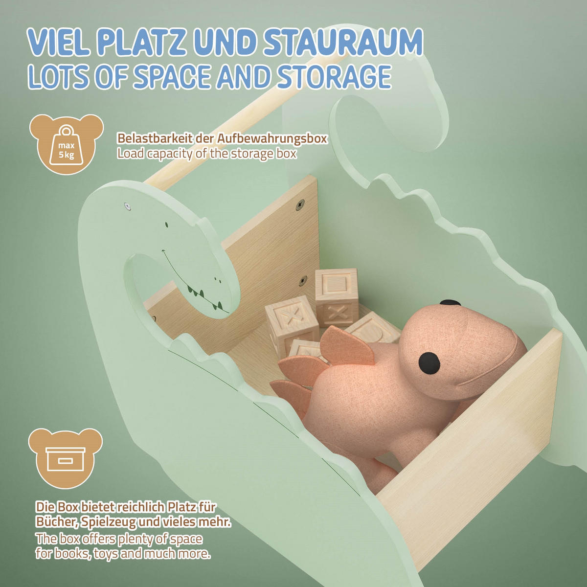BÜCHERREGAL WANDREGAL FÜR KINDER - Naturfarben, Holz (57/49/31.5cm) - Joyz