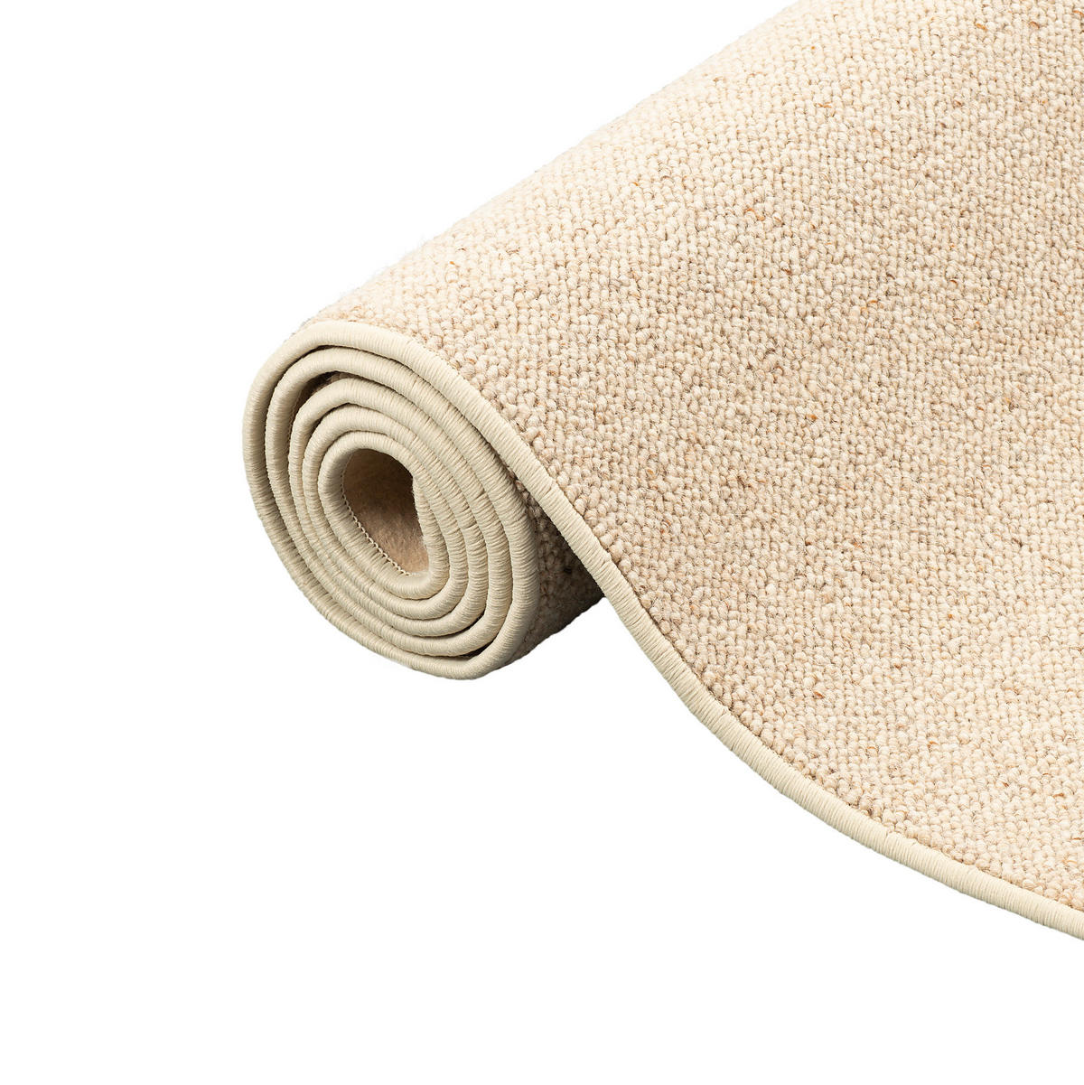 NATUR TEPPICH LÄUFER WOLLE BERBER - Beige, Textil (80/320cm) - Snapstyle