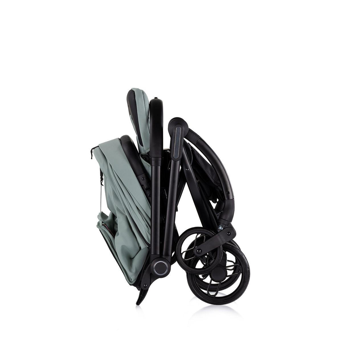 KINDERWAGEN Revolut grün Sitz 360 Grad drehbar, verstellbar, EVA-Reifen - Grün, Metall (57/48/109cm) - Chipolino