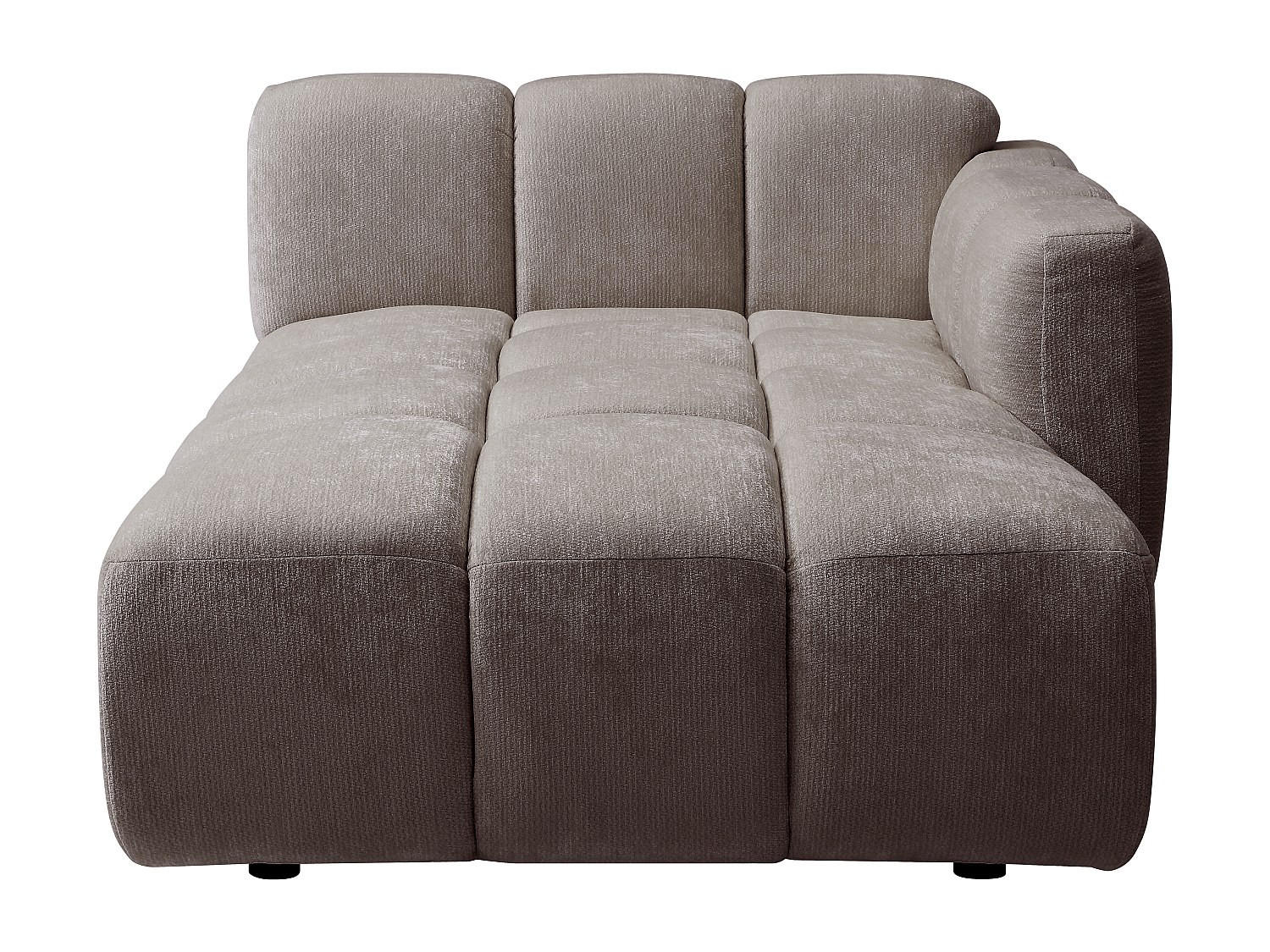 RECAMIERE ohne Schlaffunktion - 1 Person - stoff - taupe Carlivi - Taupe, Textil (120/73/170cm) - Vente-Unique