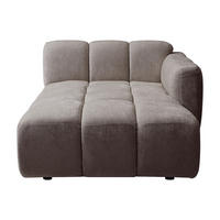 RECAMIERE ohne Schlaffunktion - 1 Person - stoff - taupe Carlivi - Taupe, Textil (120/73/170cm) - Vente-Unique