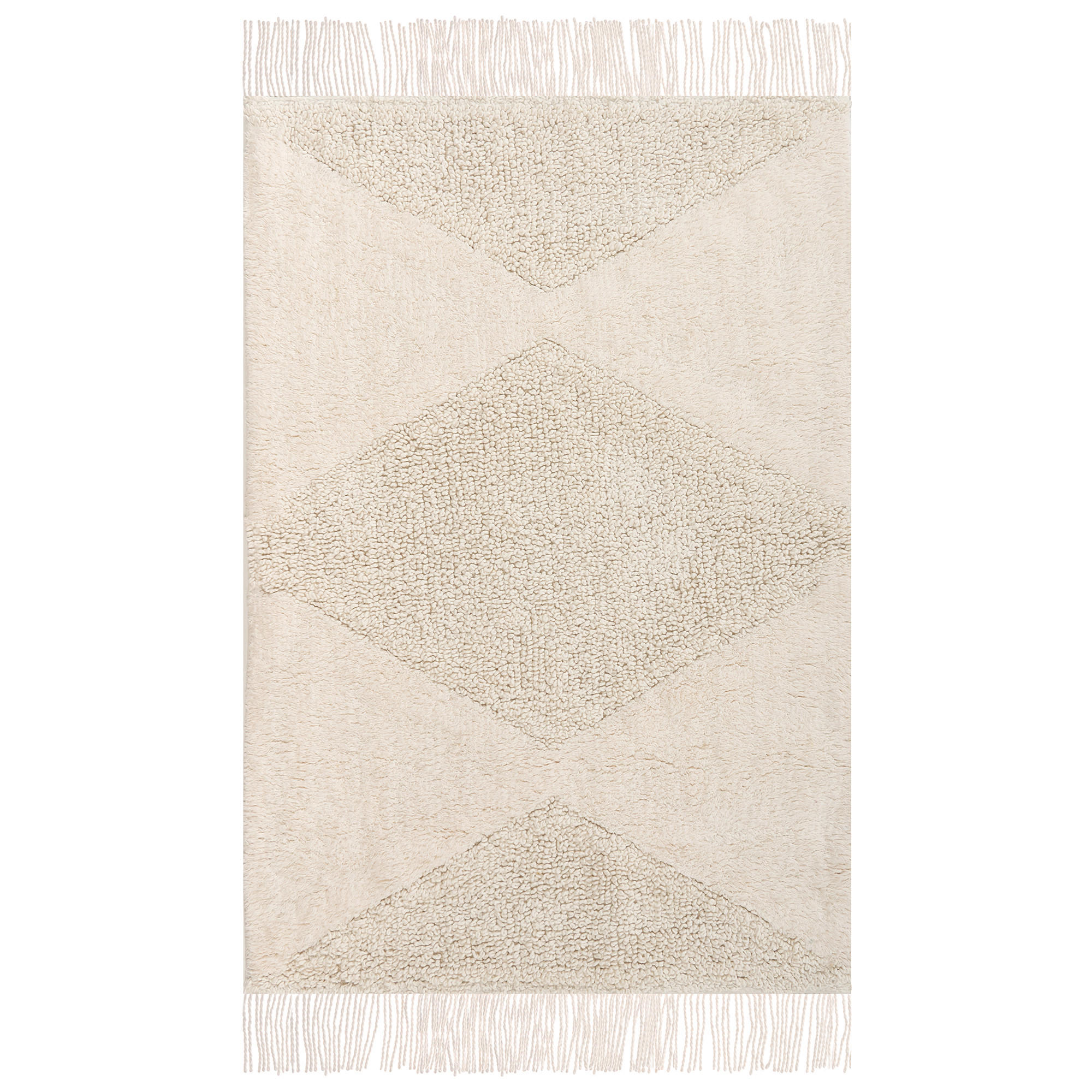 KINDERTEPPICH Hellbeige 60/90 cm Baumwolle Khonoma - Beige, Textil (60/90cm) - Beliani