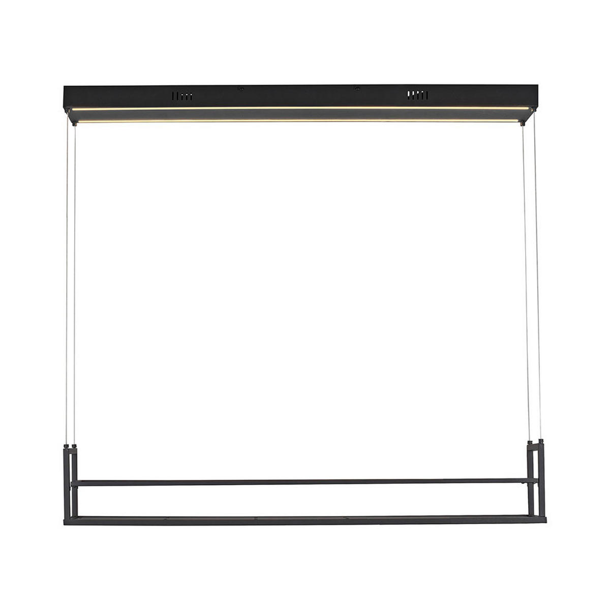 PENDELLEUCHTE SONTURA Metall Schwarz, LED, Memory - Schwarz, Metall (103.6/17.1/120cm)