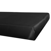 SPANNBETTTUCH Glanz Satin schwarz 160/200 cm - Schwarz, Textil (160/200cm) - beties Heimtextil