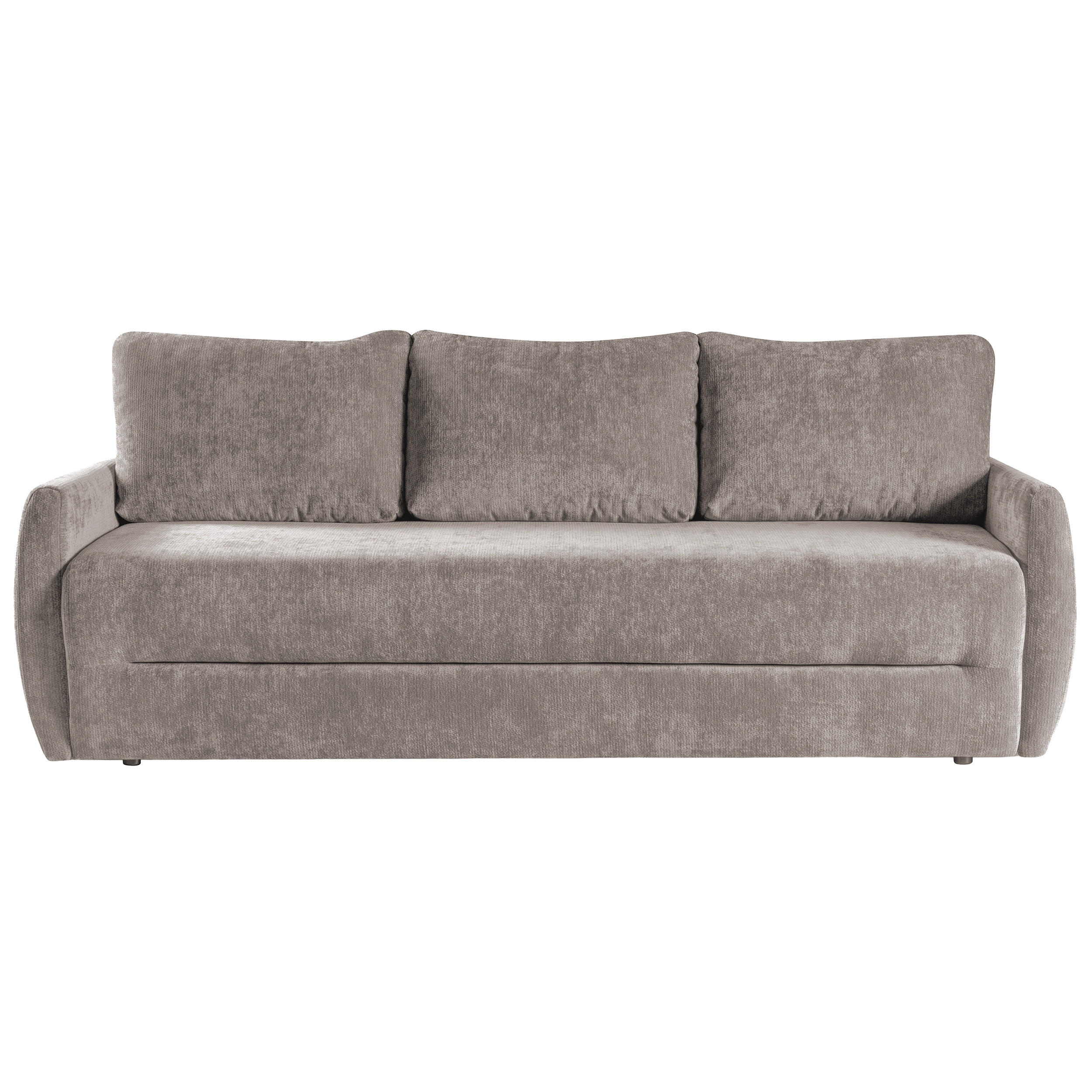 SCHLAFSOFA Piero 3-Sitzer mit Schlaffunktion, Braun - Braun, Textil (222/93/99cm) - Beautysofa
