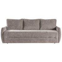 SCHLAFSOFA Piero 3-Sitzer mit Schlaffunktion, Braun - Braun, Textil (222/93/99cm) - Beautysofa