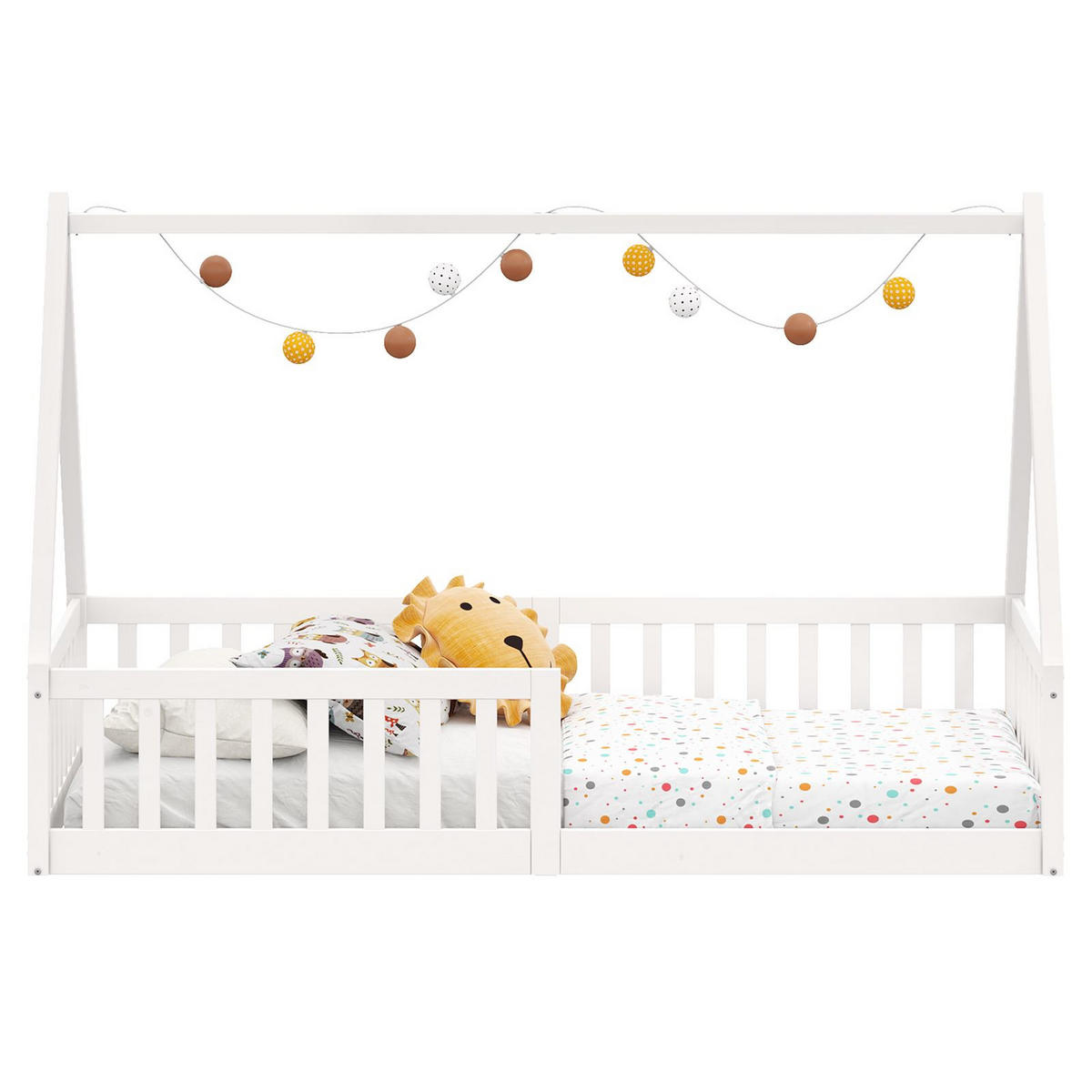 HAUSBETT NICOLAS 90x200 cm weiß - Weiß, Holz (90/200cm) - IDIMEX