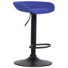 BARHOCKER Anna, Gestell schwarz, Filz Blau - Blau/Chromfarben, Textil/Metall (52/77/43cm) - TPFLiving