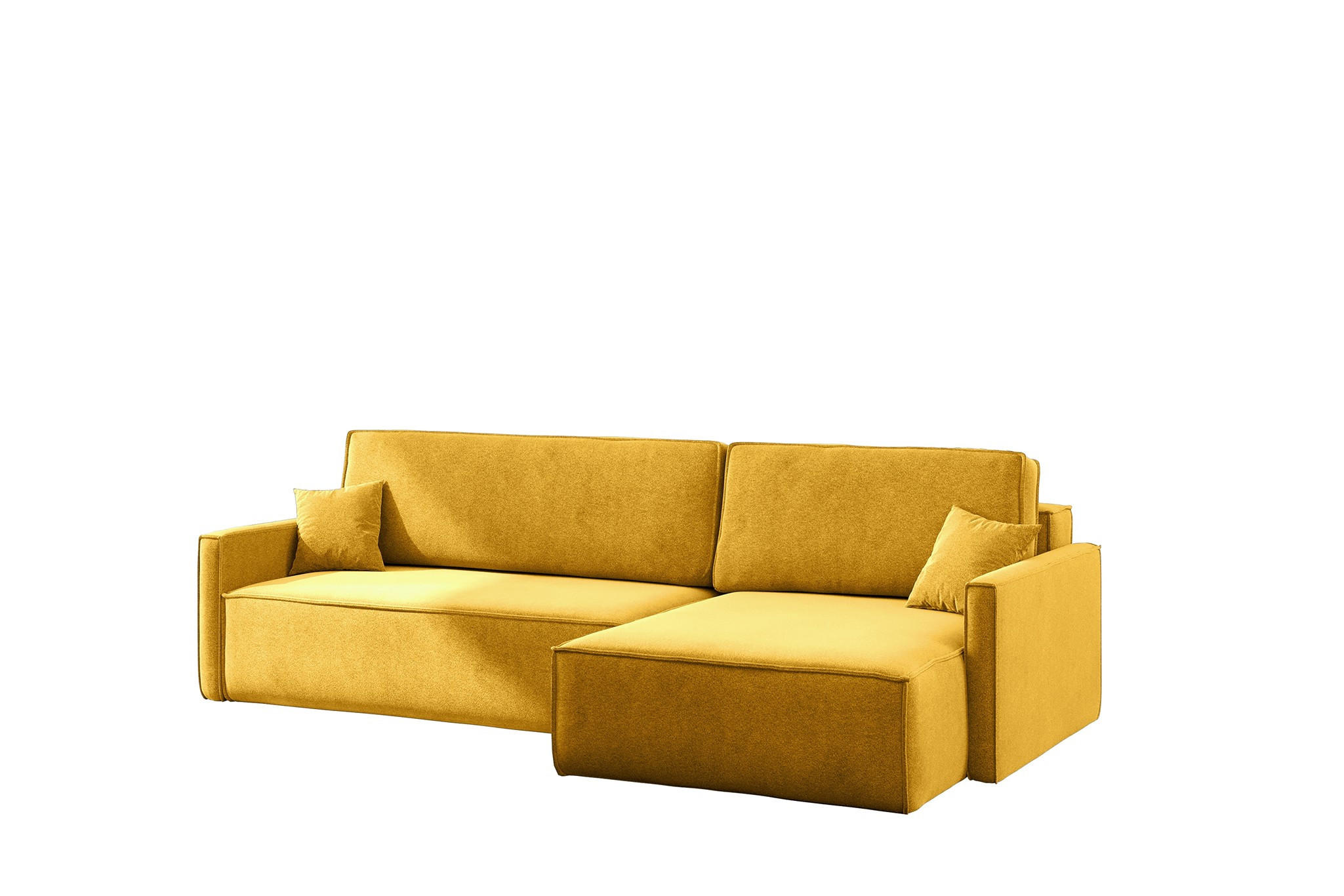 ECKSOFA Louis Salvador - Gelb, Holzwerkstoff/Textil (250/142cm) - Fun Möbel