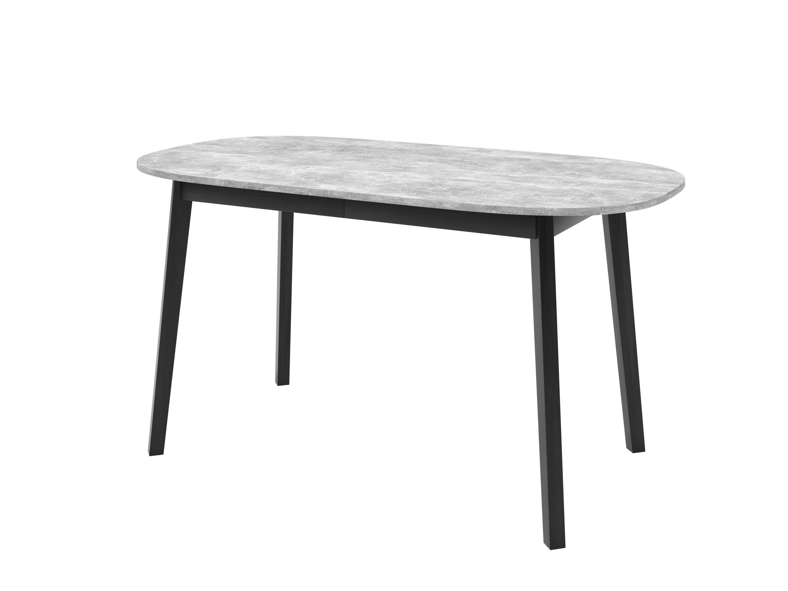 ESSTISCH VITO S Ausziehbar 150 - 190 / 80 x 77 cm - Schwarz/Grau, Holz (150/80/77cm) - MASSENO