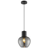 LED DECKENLEUCHTE Ligari Schwarz/Rauchglas 23/23/150 cm - Multicolor, Kunststoff (23/23/150cm) - Brilliant