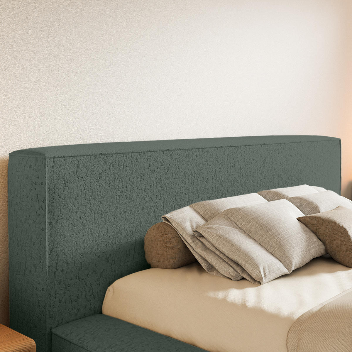 POLSTERBETT Mummo Premium 160x200 cm, Grün - Grün, Textil (200/160cm) - Fedve