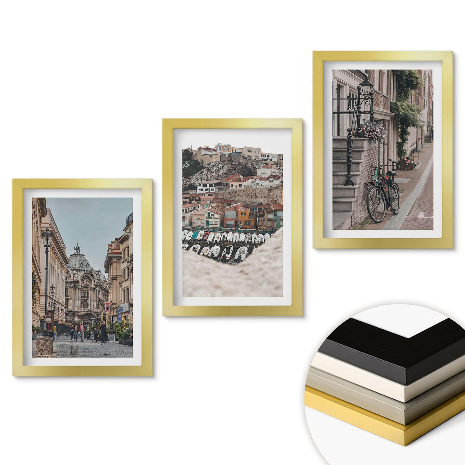 ArtPrintCave Wandbilder Gold 20x30 cm