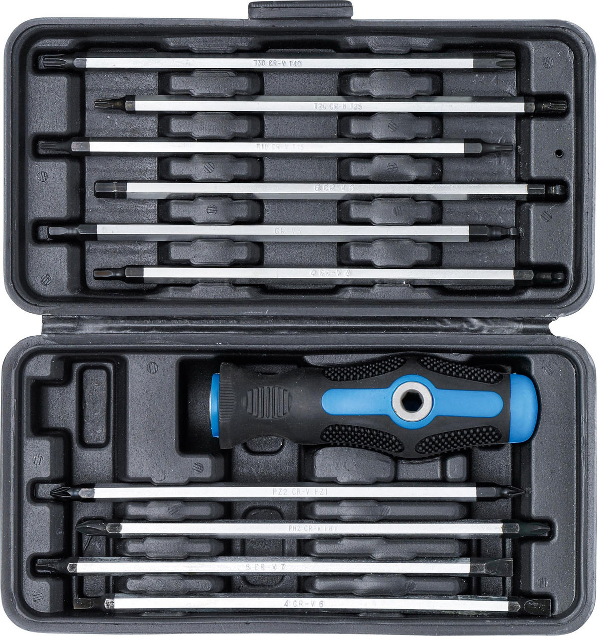 SCHRAUBENDREHERSATZ mit Doppelklingen 11-tlg. - Multicolor, Kunststoff (265/115/115cm) - BGS technic