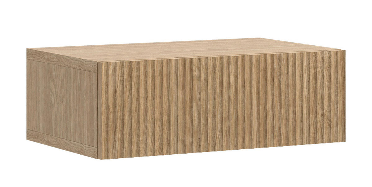 NACHTKONSOLE Nolie Eichenholzoptik mit Schublade 50 cm - Eichefarben, Holzwerkstoff (50/17/31.6cm) - Selsey
