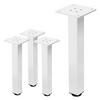 TISCHBEINE 4er Set I-Design H:30 cm Weiß 4x4 cm - Weiß, Metall (4/30/4cm) - ML-DESIGN