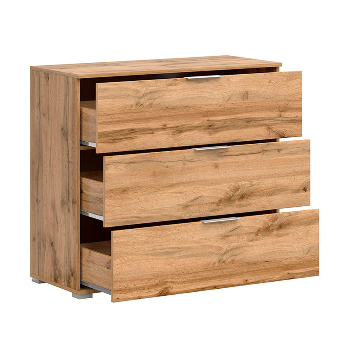 KOMMODE Selma Holz - Braun, Holzwerkstoff (95/86/41cm) - Petits-meubles