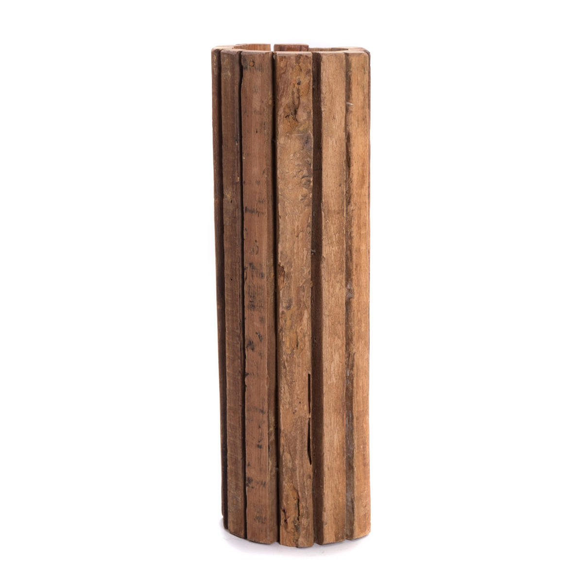 DEKO-SÄULE Spira 55 Massivholz, rund, für Pflanzen, Kerzen naturfarben - Naturfarben, Holz (11/18/55cm) - CREEDWOOD
