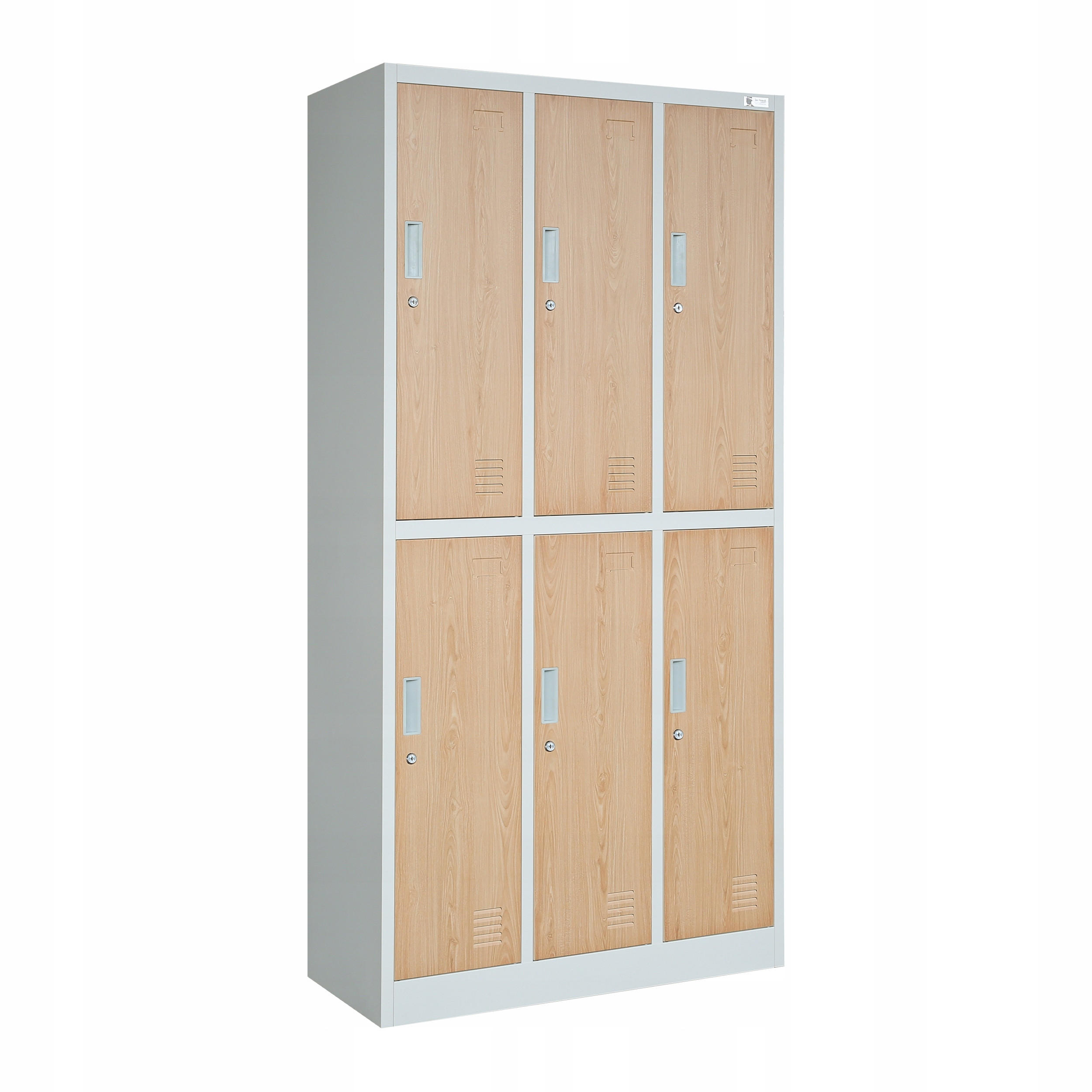 Jan Nowak Schliessfachschrank Weiß, Beige 90x185x45 cm