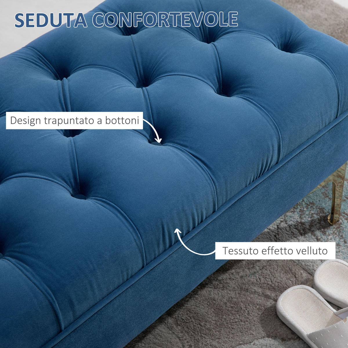 SITZBÄNKE Blau 1 Stück - Blau, Kunststoff (118/42/45cm) - GiPP