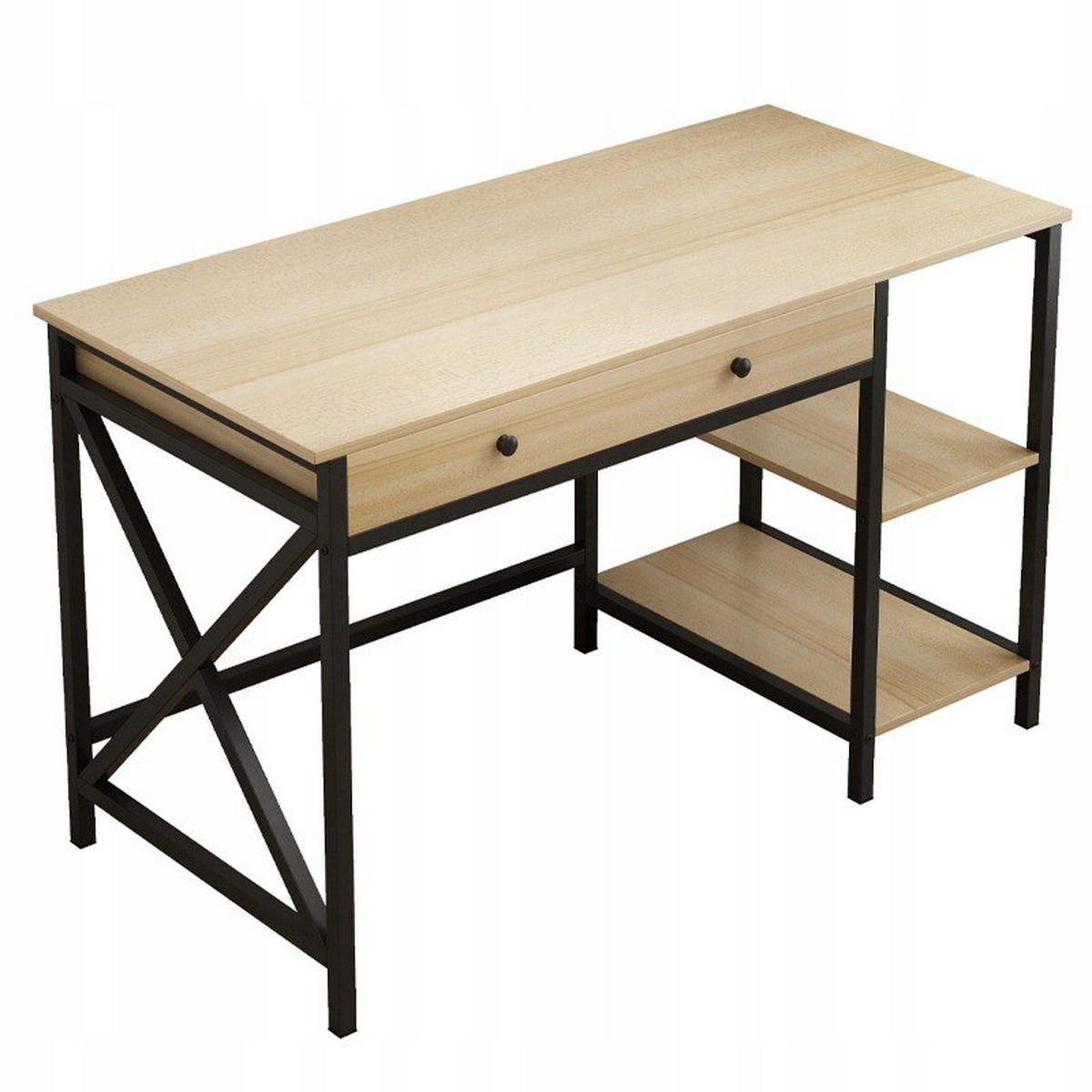 SCHREIBTISCH, braun 120/75/60cm - Braun, Holzwerkstoff (60/129/75cm)
