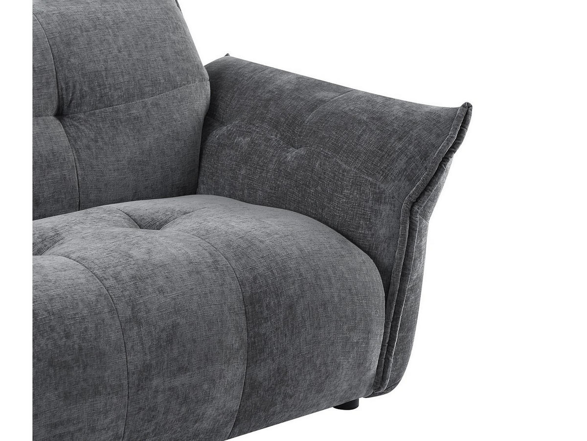 SOFA - 2 Personen - stoff - anthrazitgrau Napizo - Anthrazit, Holz/Textil (170/79/89cm) - Vente-Unique