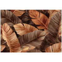 FOTOTAPETE Blätter Abstrakt Braun 400x280 cm - Multicolor, Papier (400/280cm) - Wallarena