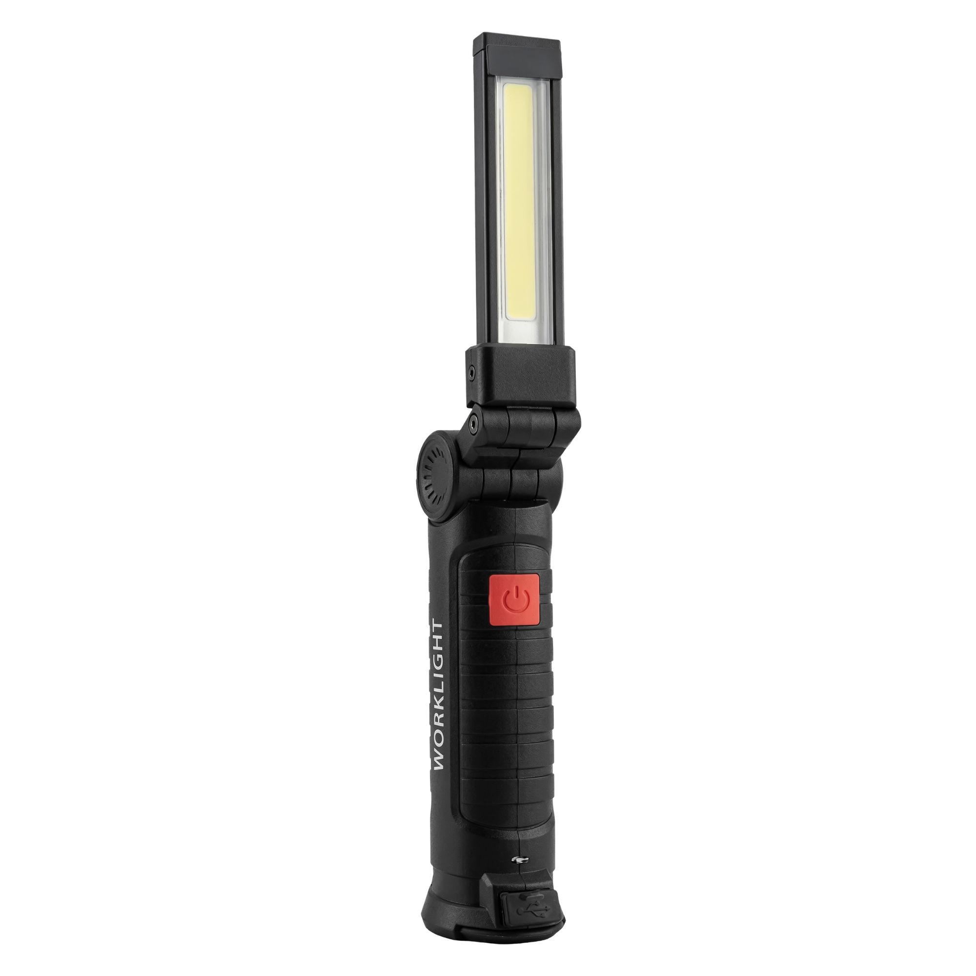 ARBEITSLAMPE, LED Werkstattlampe mit Magnetbasis und Akku - Schwarz, Kunststoff (2/19/19cm) - KRUMAD