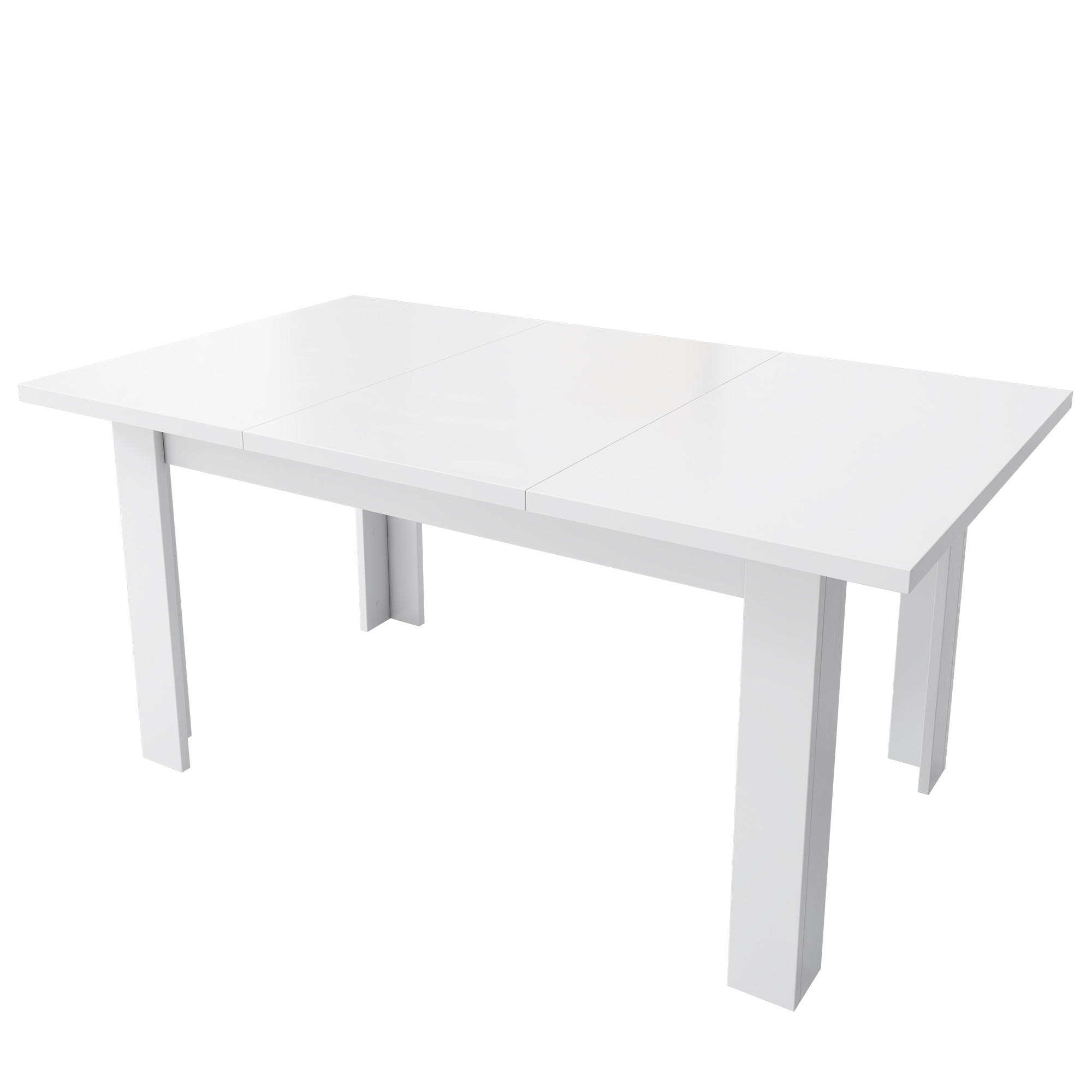 ESSTISCH 120/70 cm mit verstecktem Stauraum DE-39819 Weiß - Weiß, Holzwerkstoff (70/120/75cm) - ComfortXL