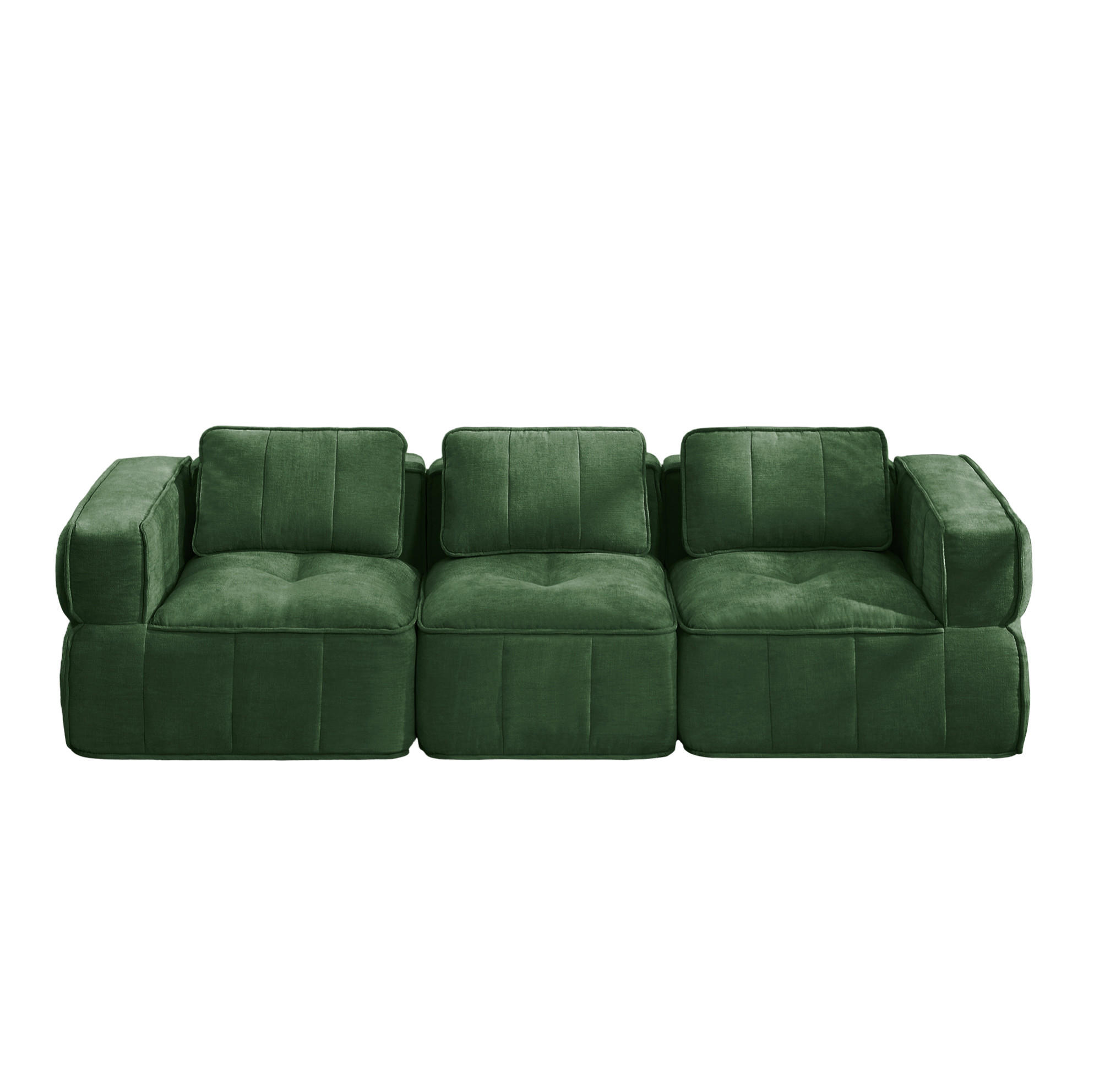 Flora Grace Sofa Grün 93x67x271 cm