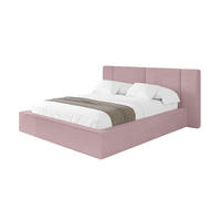 POLSTERBETT mit Bettkasten und Lattenrost, Boxbett ohne Matratze - RIVO 200x200 Rosa - Rosa, Holzwerkstoff/Textil (200/200cm) - ALTDECOR